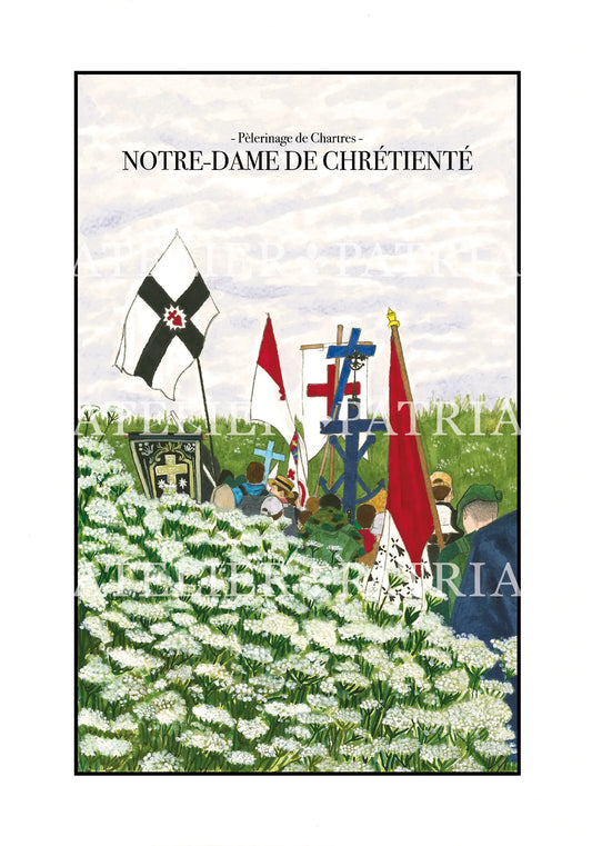 Affiche du Pèlerinage de Chartres - Atelier Patria