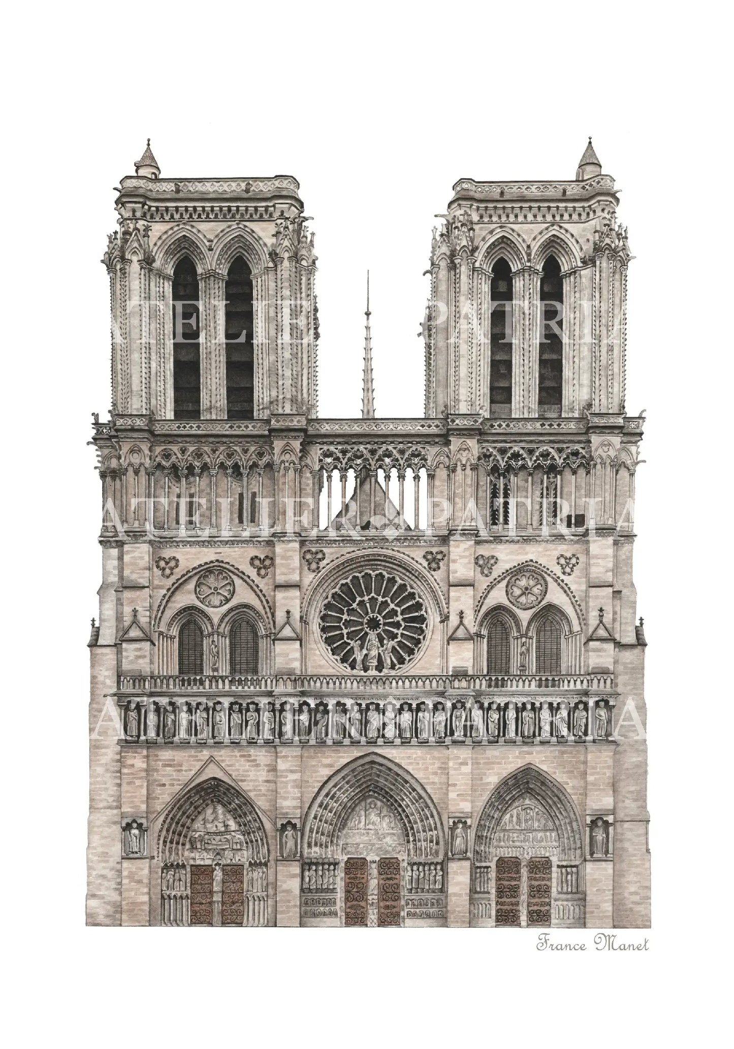 Affiche Notre-Dame de Paris - Atelier Patria